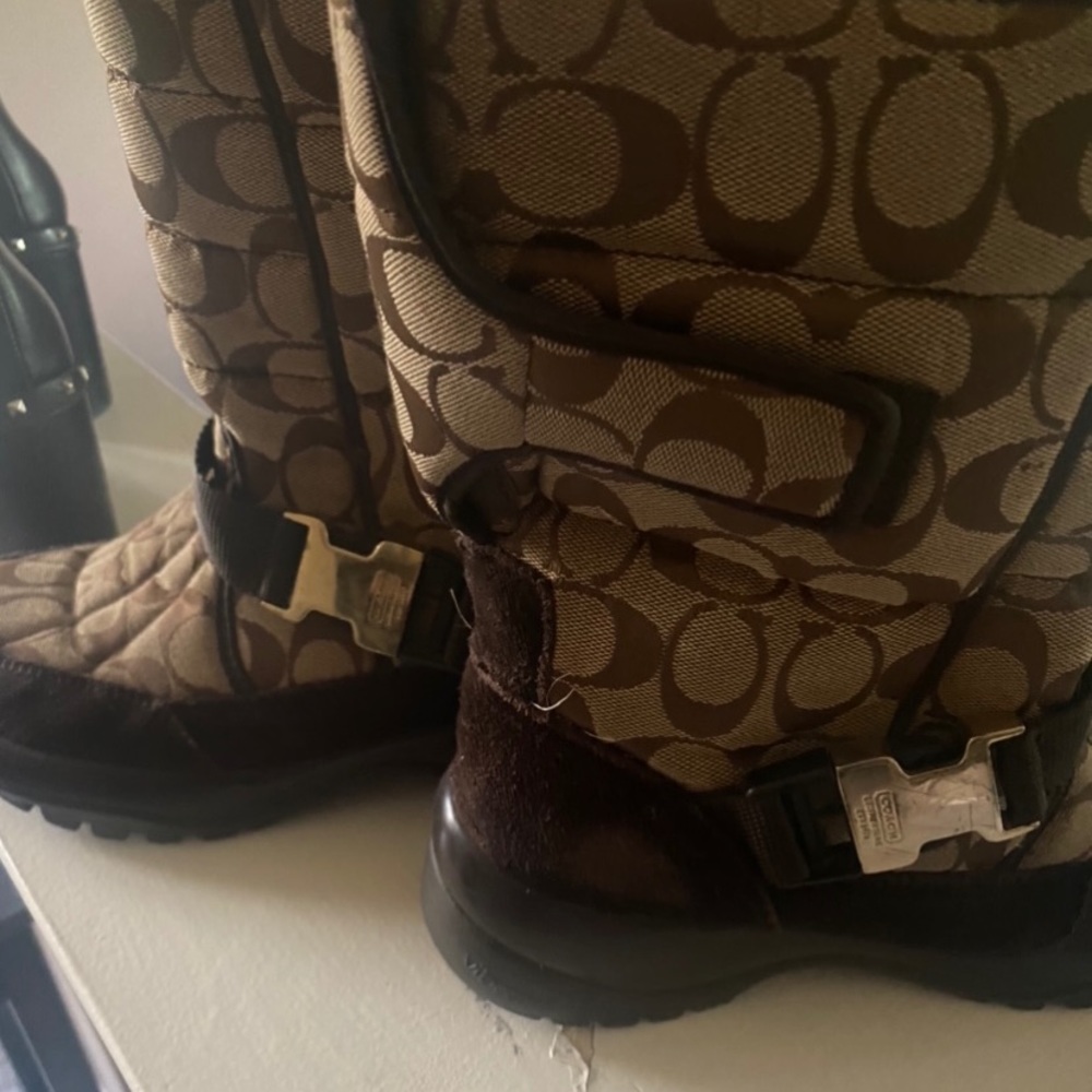Coach Rain/Snow Brown Boots